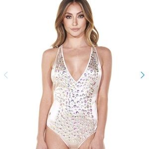 Bejeweled bodysuit